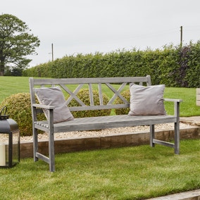 Cambridge 3 Seater Acacia Wood Bench